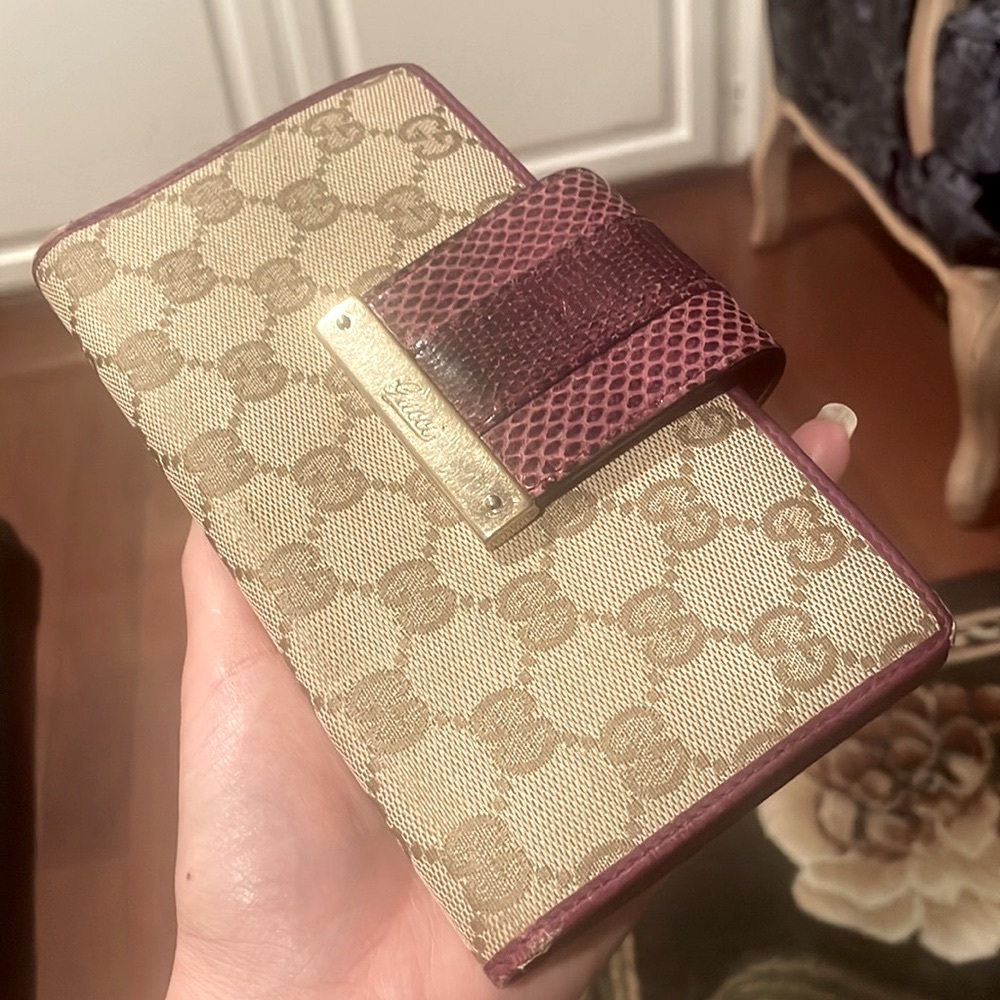 Gucci Python Embossed Wallet - image 2